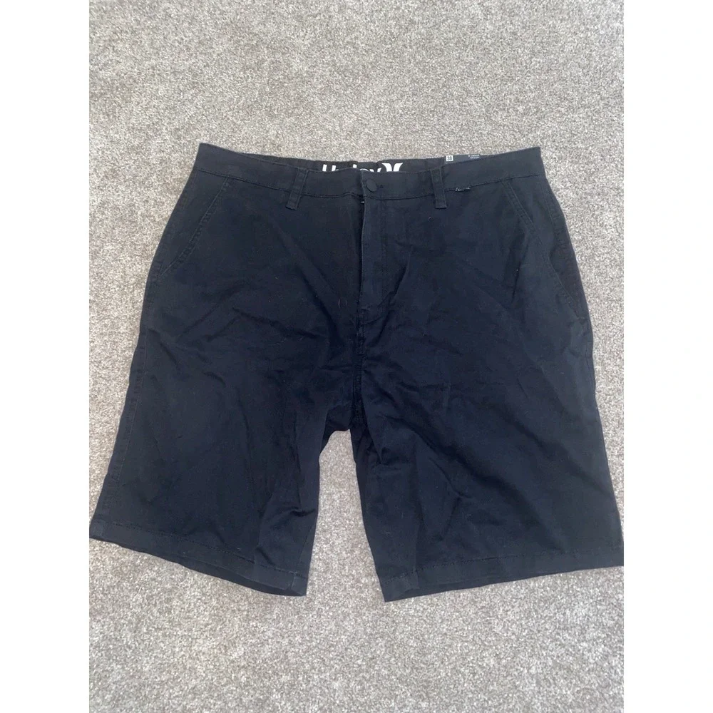 Hurley CTN Twill Walk Shorts Mens 38 Black Chino 9